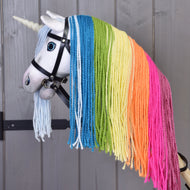 Hobby Horse Eenhoorn Regenboog met Hoofdstel en Halster