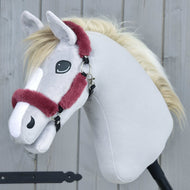 Fur Halter Teddy Maroon