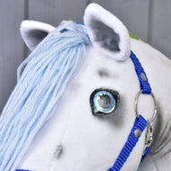 Hobby Horse Regenboog met Turquoise Halster