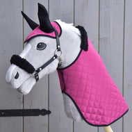 Set Roze Schoonheid (Oornetje + deken + halster met bont)