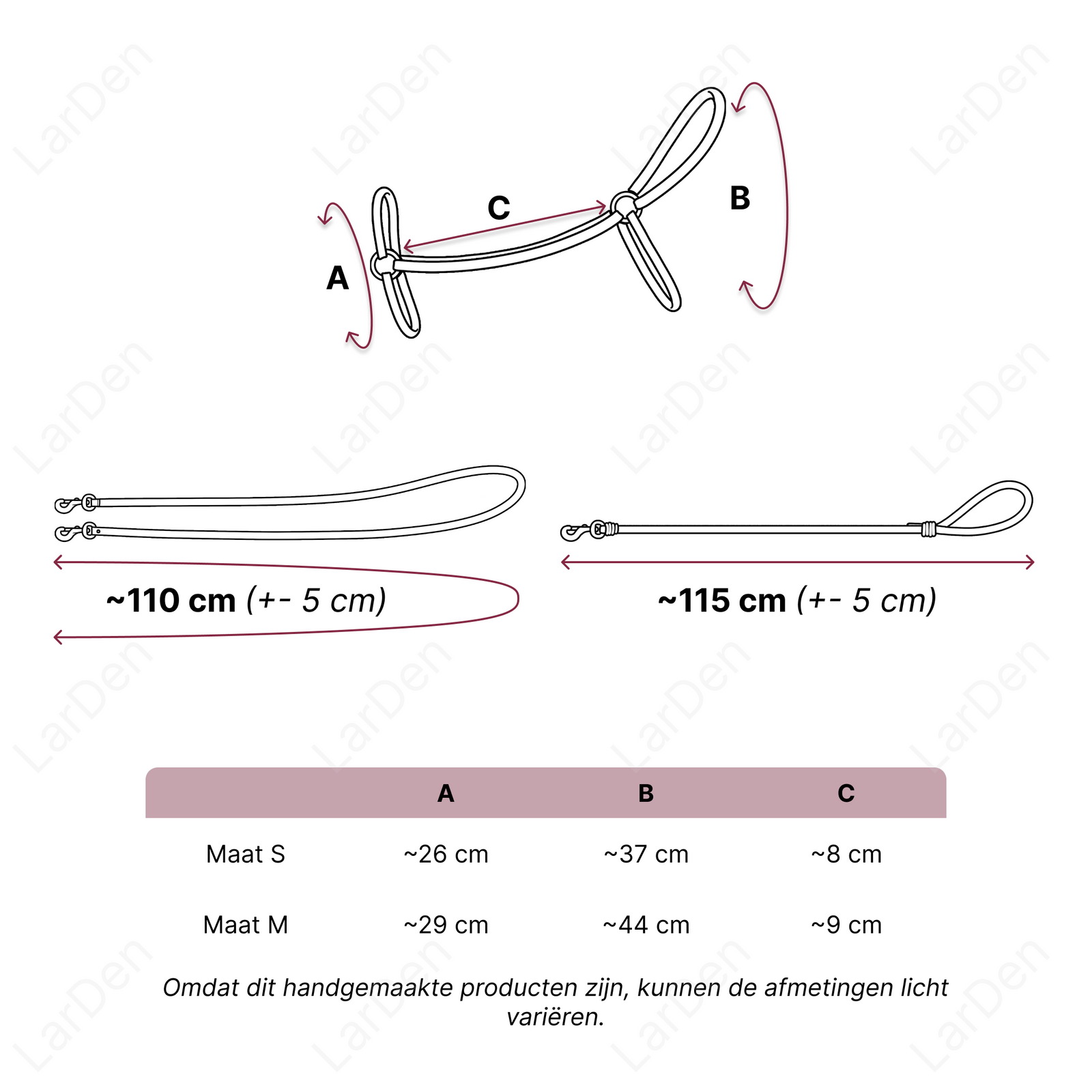 Size guide – Perfect Combination – NL