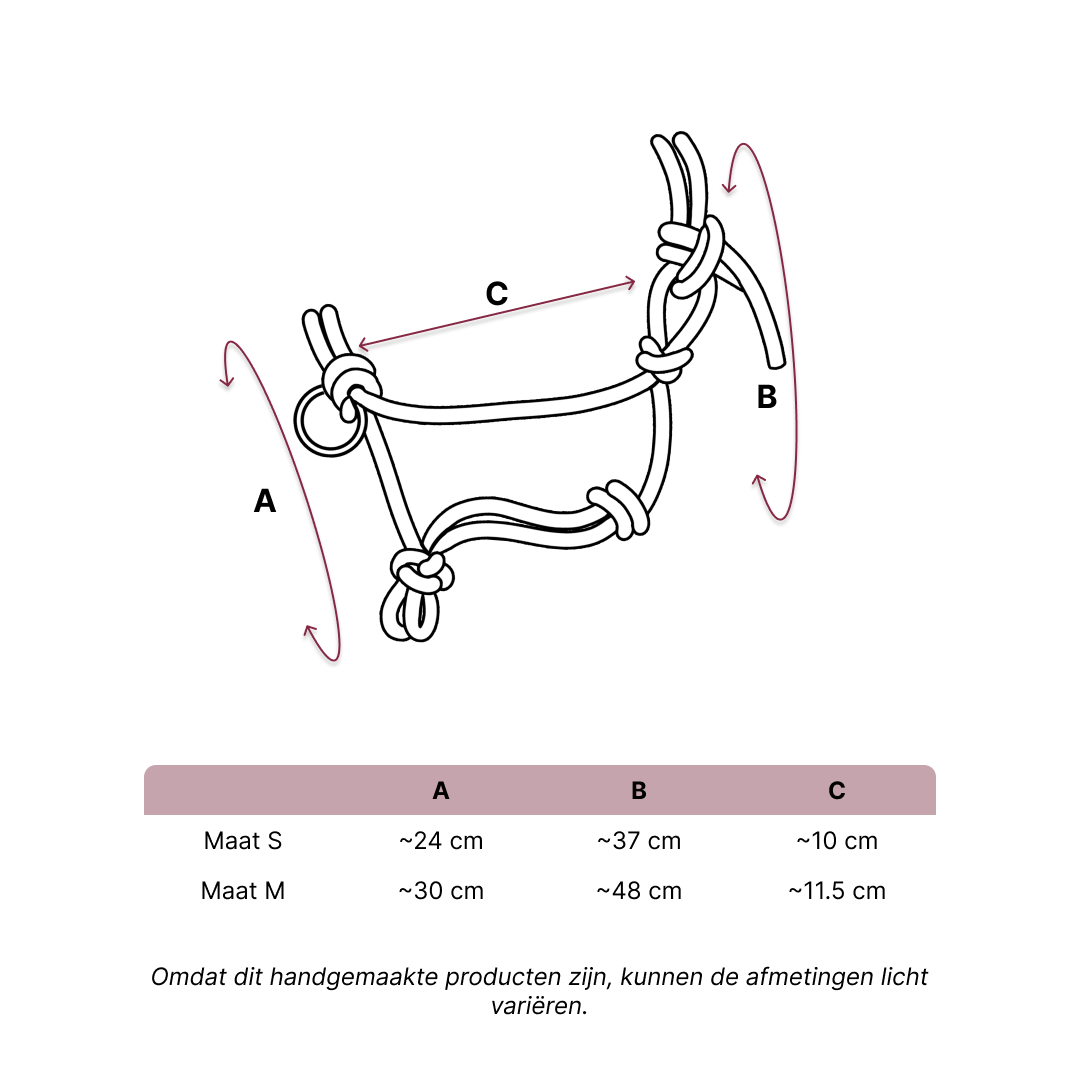 Size guide – Rope Halter – NL
