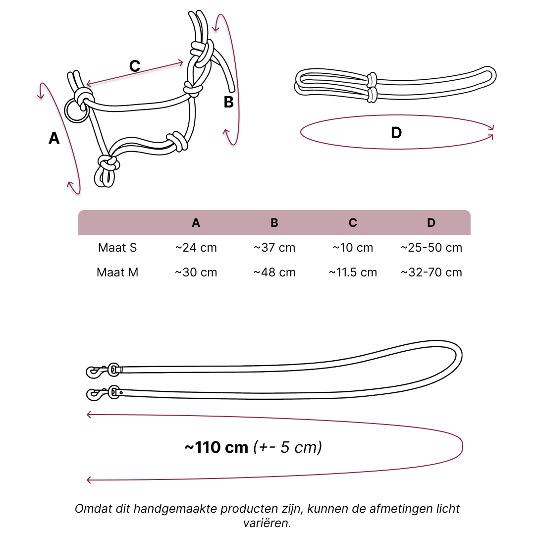 Size guide – Rope Set – NL