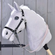 Teugels gerubberd Donker Grijs/Roze