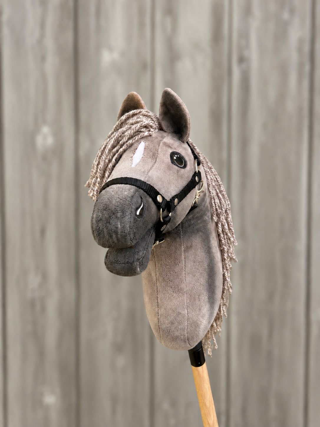 Hobby Horse Swing met Zwart Halster - maat S