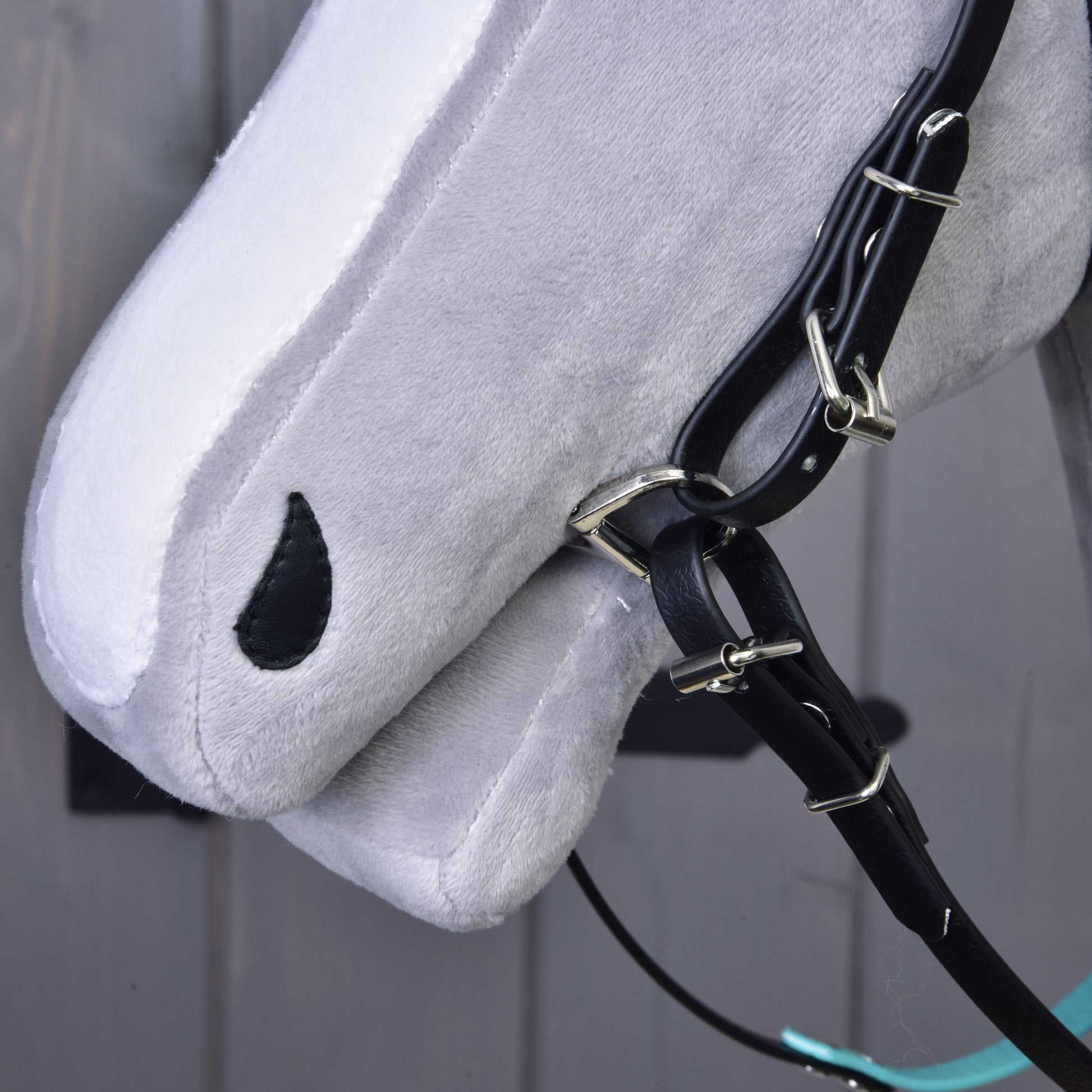 Complete bridle without noseband turquoise