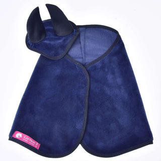 Set Donker Blauw (Oornetje + deken)
