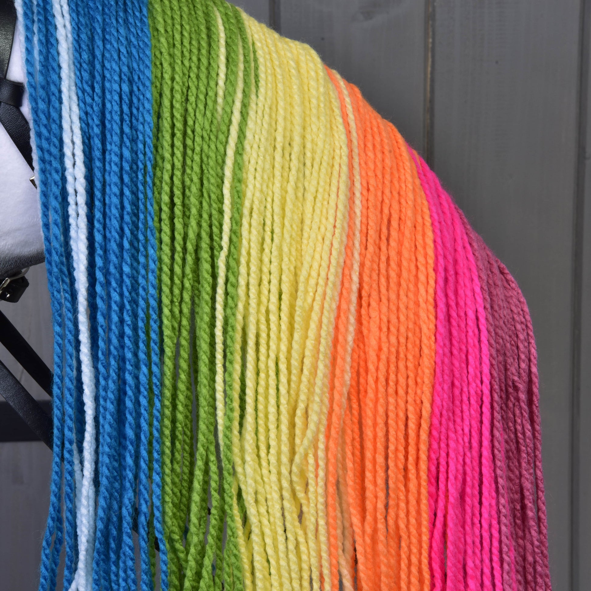 Hobby Horse Regenboog met Turquoise Halster