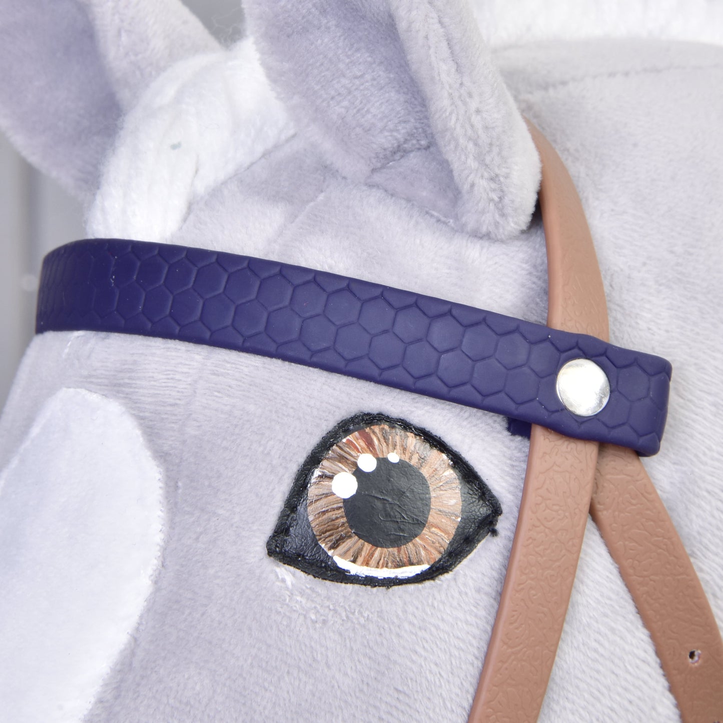 Compleet hoofdstel met neusriem Bruin Paars