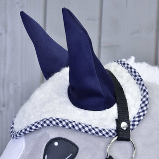 Ear bonnet cube blue