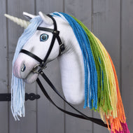 Hobby Horse Eenhoorn Regenboog met Hoofdstel en Halster
