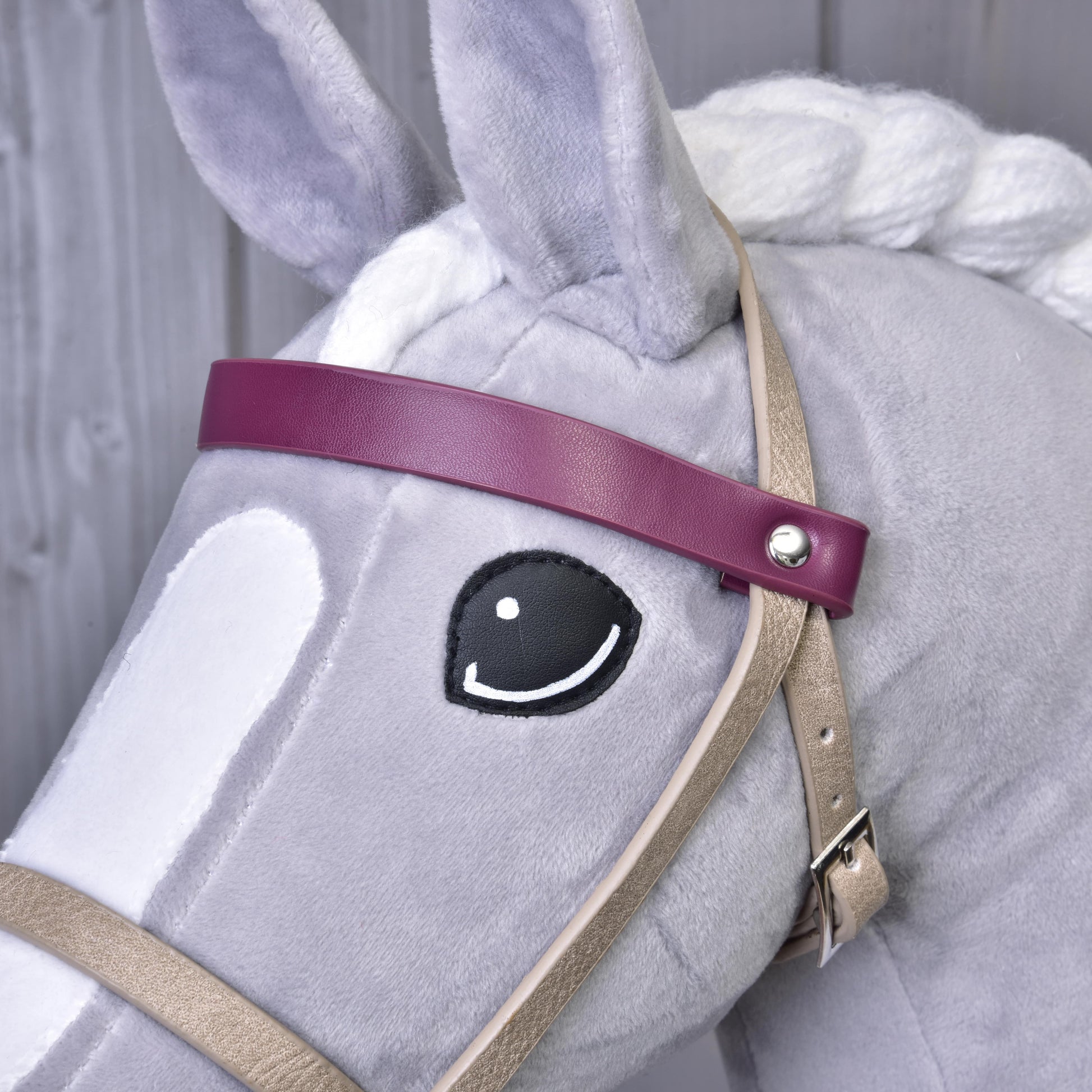 Bordeaux kunstleer set - hoofdstel, teugels en martingaal