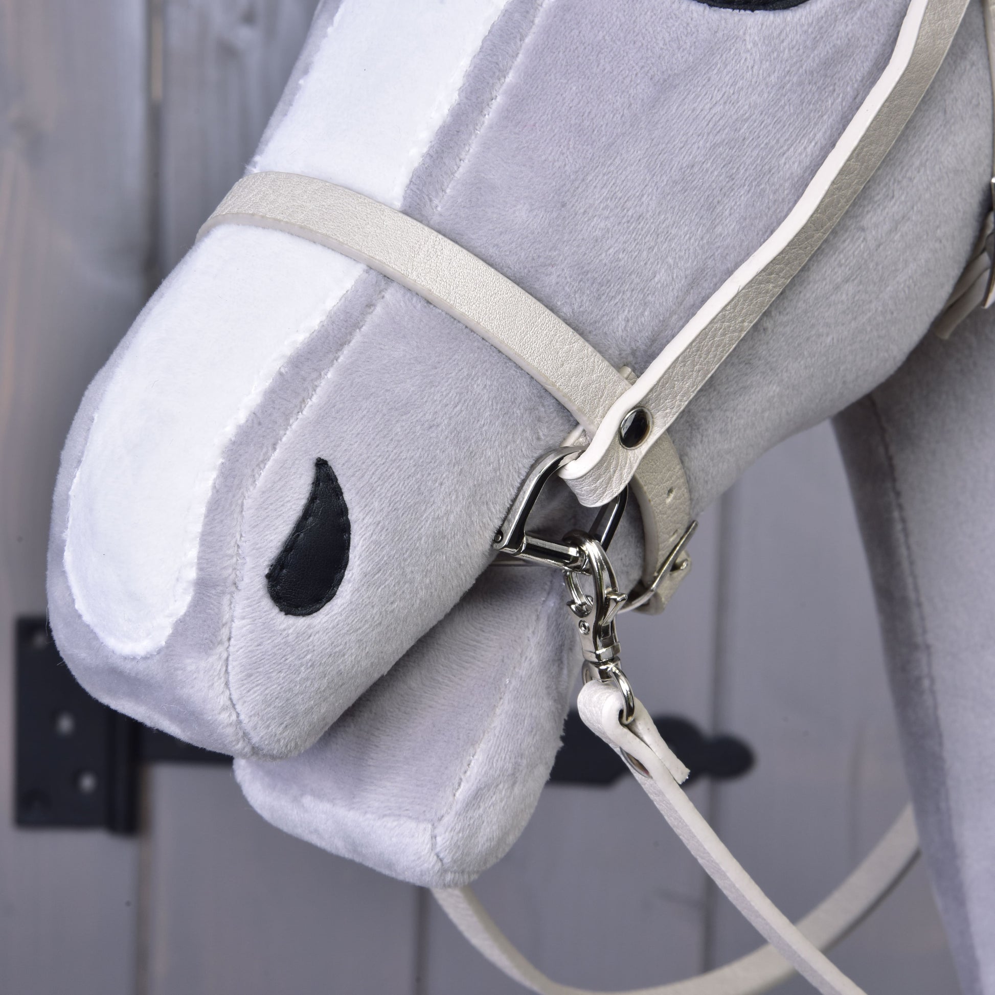 Aqua kunstleer set - hoofdstel, teugels en martingaal