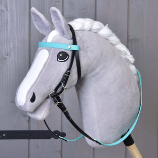 Compleet hoofdstel zonder neusriem turquoise