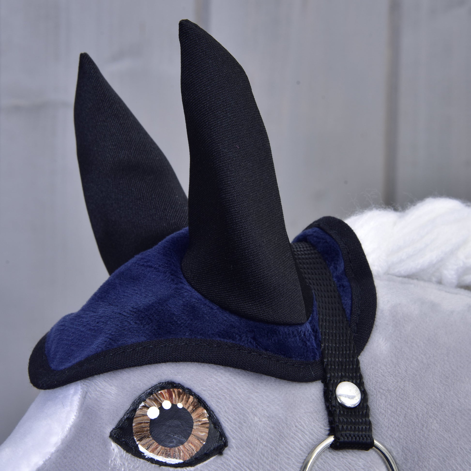 Set Dark Blue (ear bonnet + blanket)
