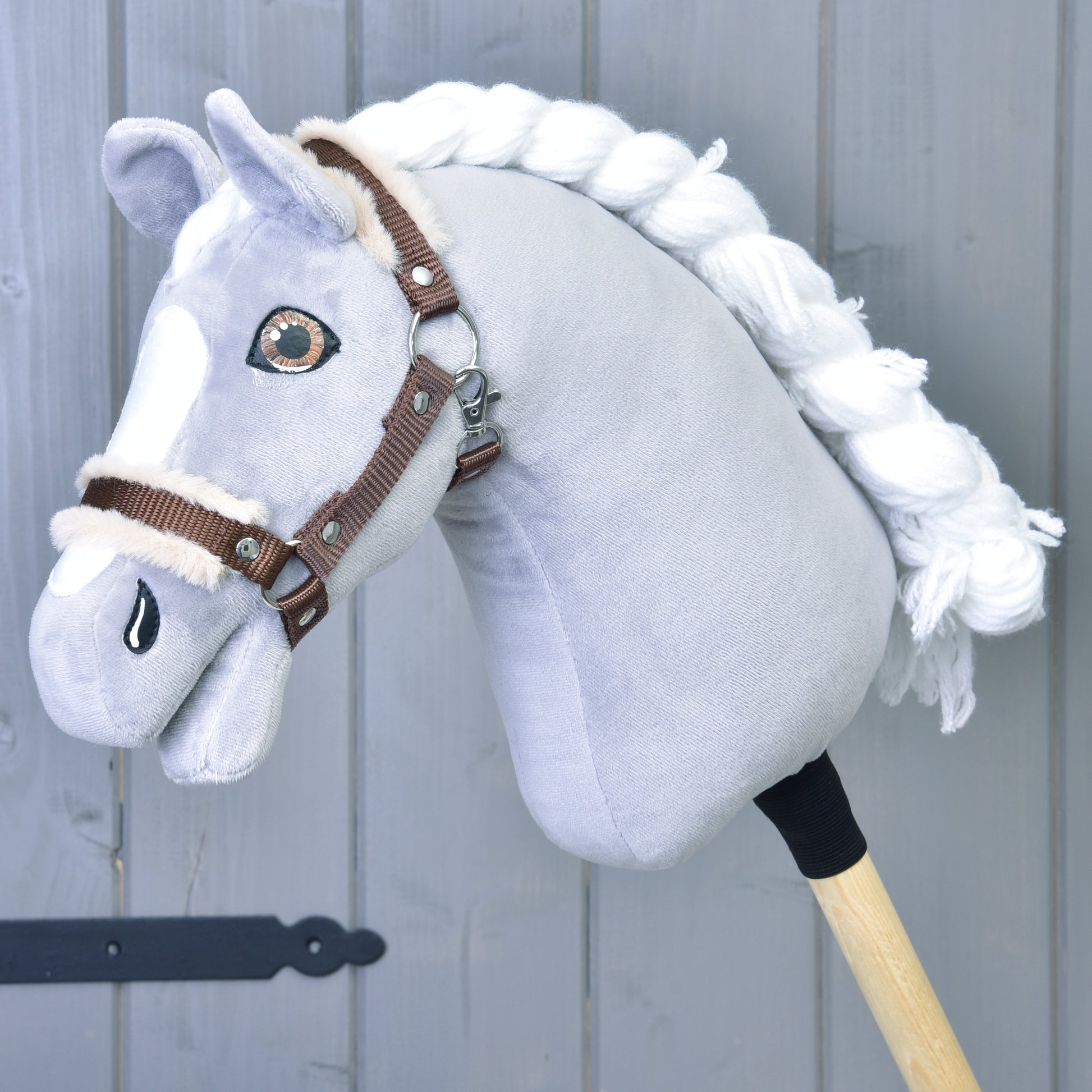 Halter brown with fur