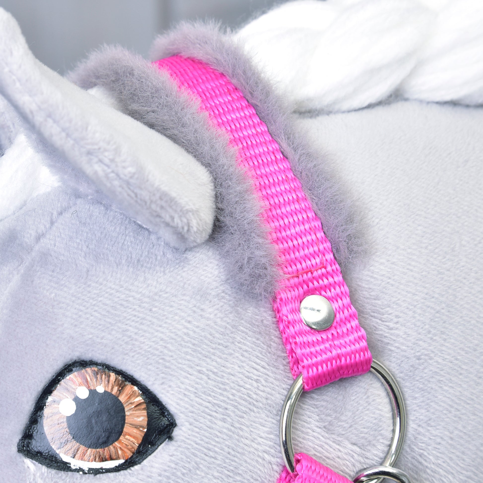 Halter pink with fur