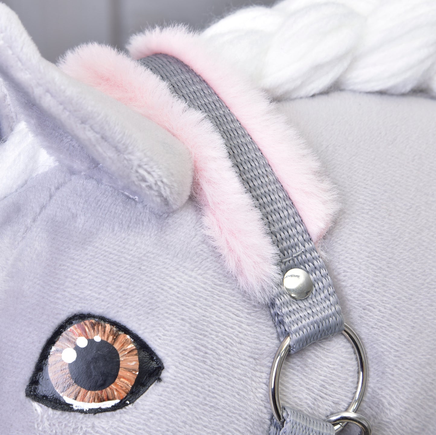 Halter grey with pink fur 3