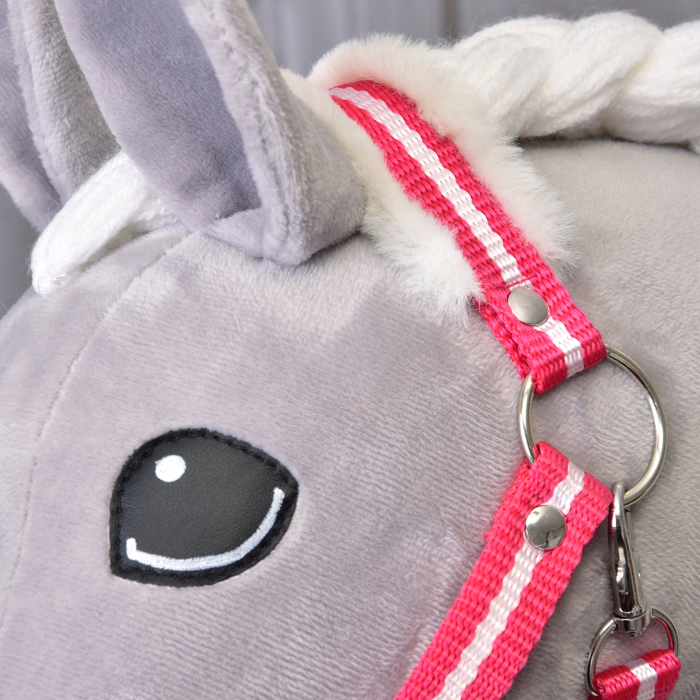 Halter red stripe with fur 3