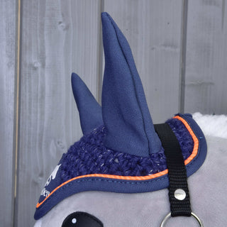 Oornetje gehaakt Blauw Sport