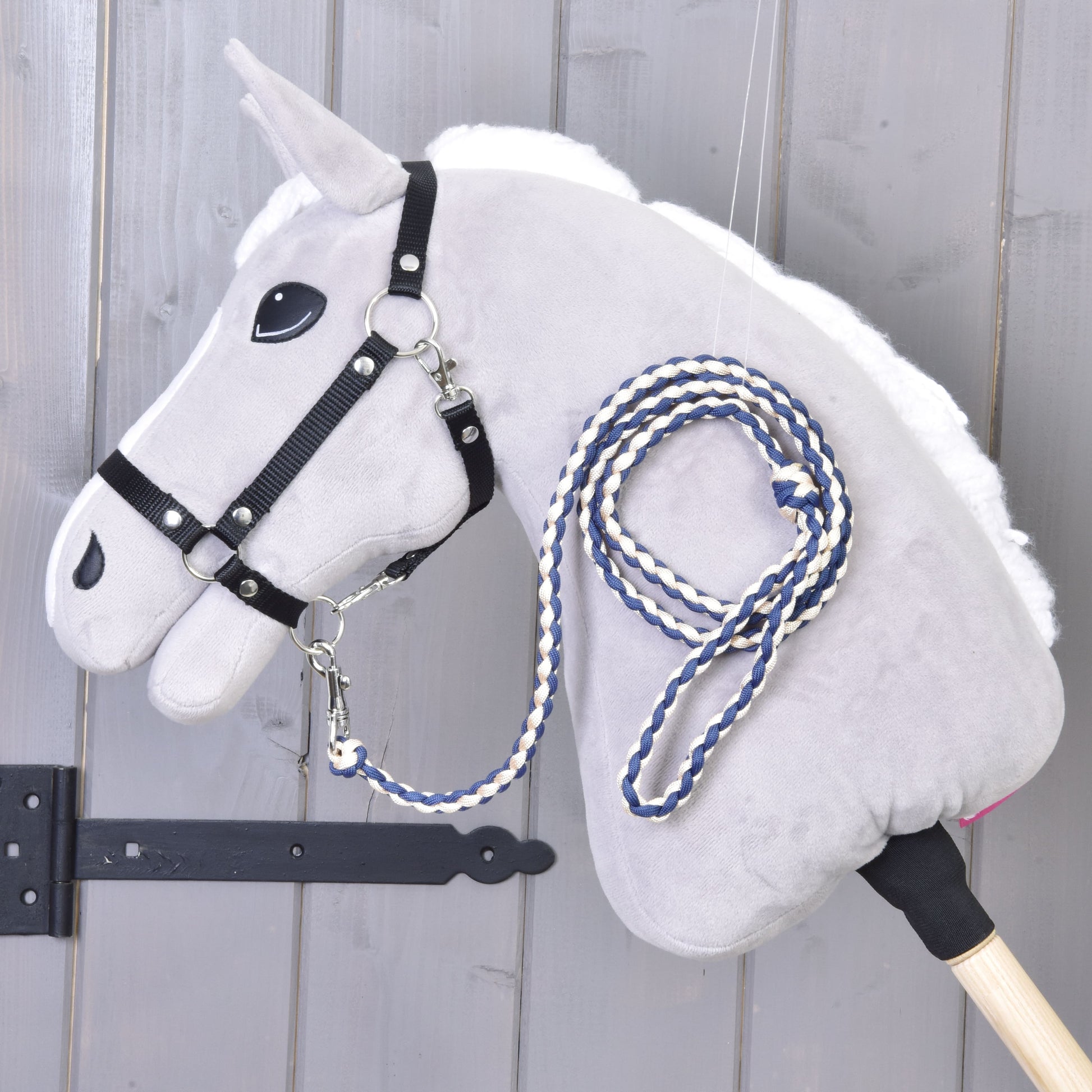 Hobby Horse - Gebreid Leidsnoer Cremo-Blauw