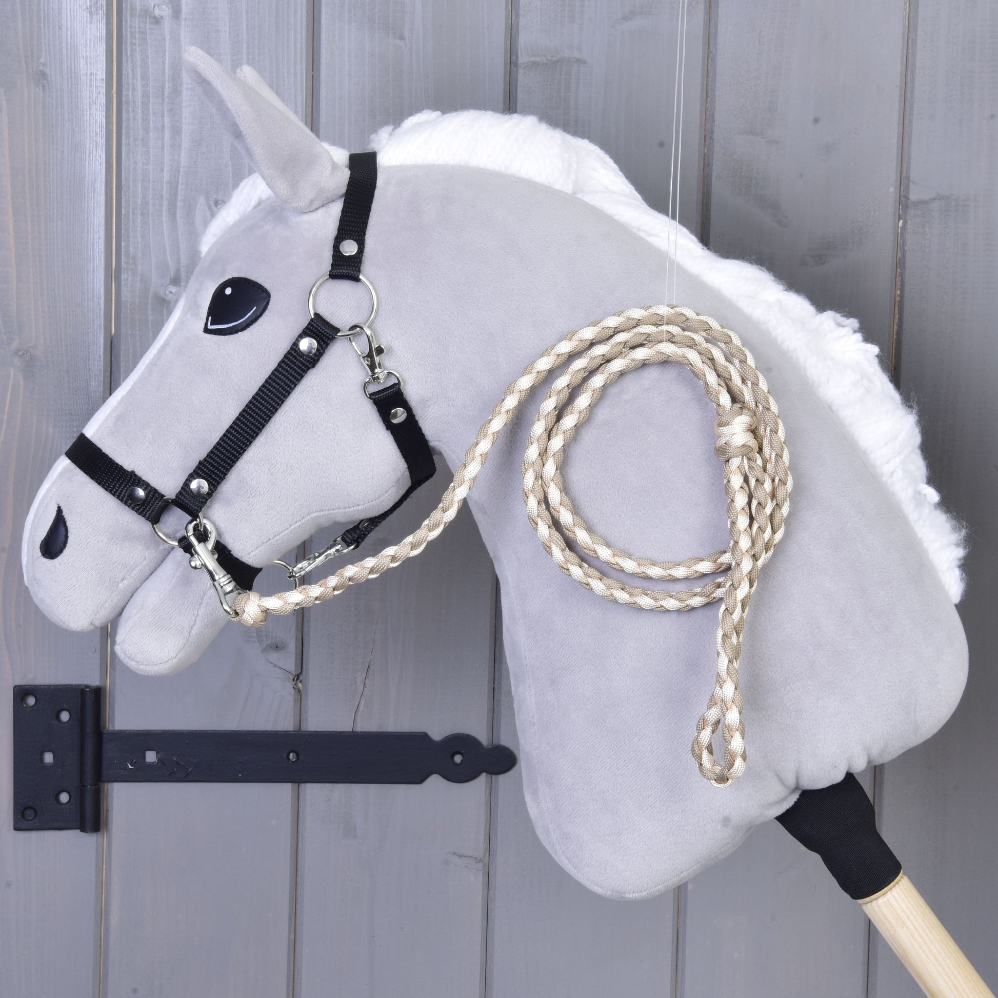 Hobby Horse -  Knitted Lead Rope Double Latte
