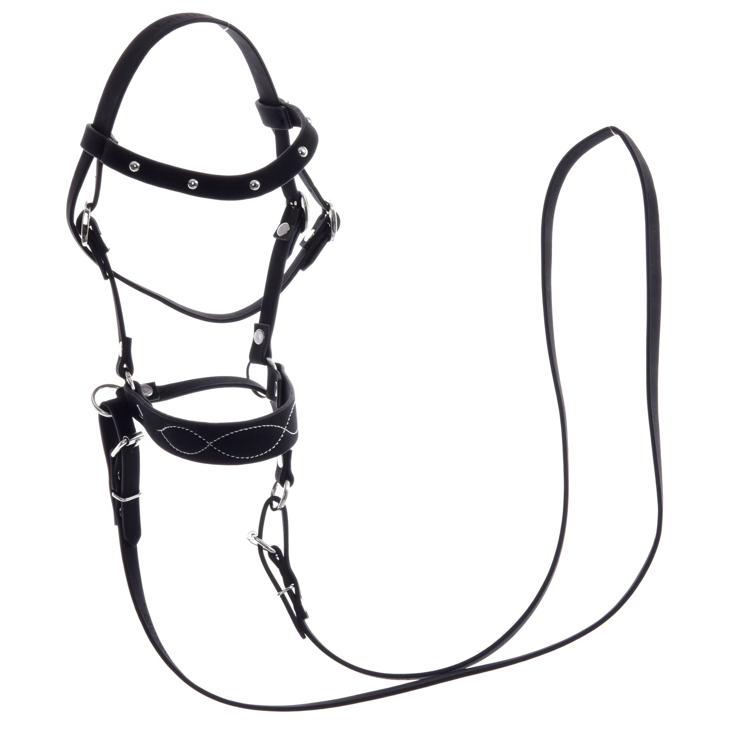 Compleet bitloos hoofdstel, versierd