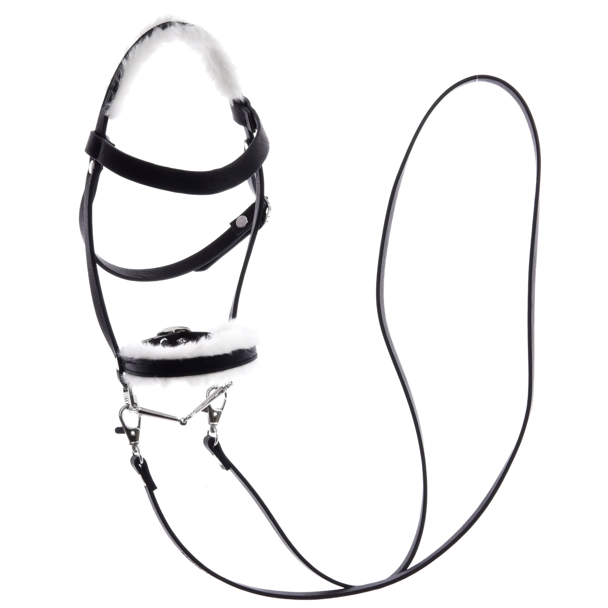 Compleet hoofdstel met bont