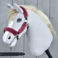 Fur Halter Teddy Maroon