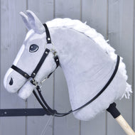 Teugels zwart kunstleer