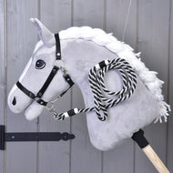 Hobby Horse - Leadrope gestreept zwart