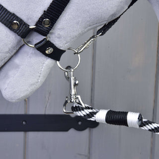 Hobby Horse - Leadrope gestreept zwart