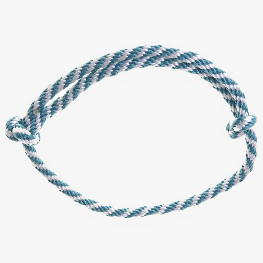 Cordeo turquoise stripe