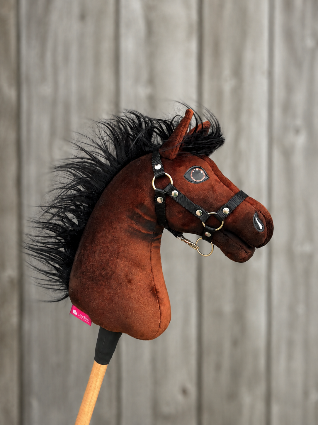 Hobby Horse Benny met Zwart Halster - maat XS