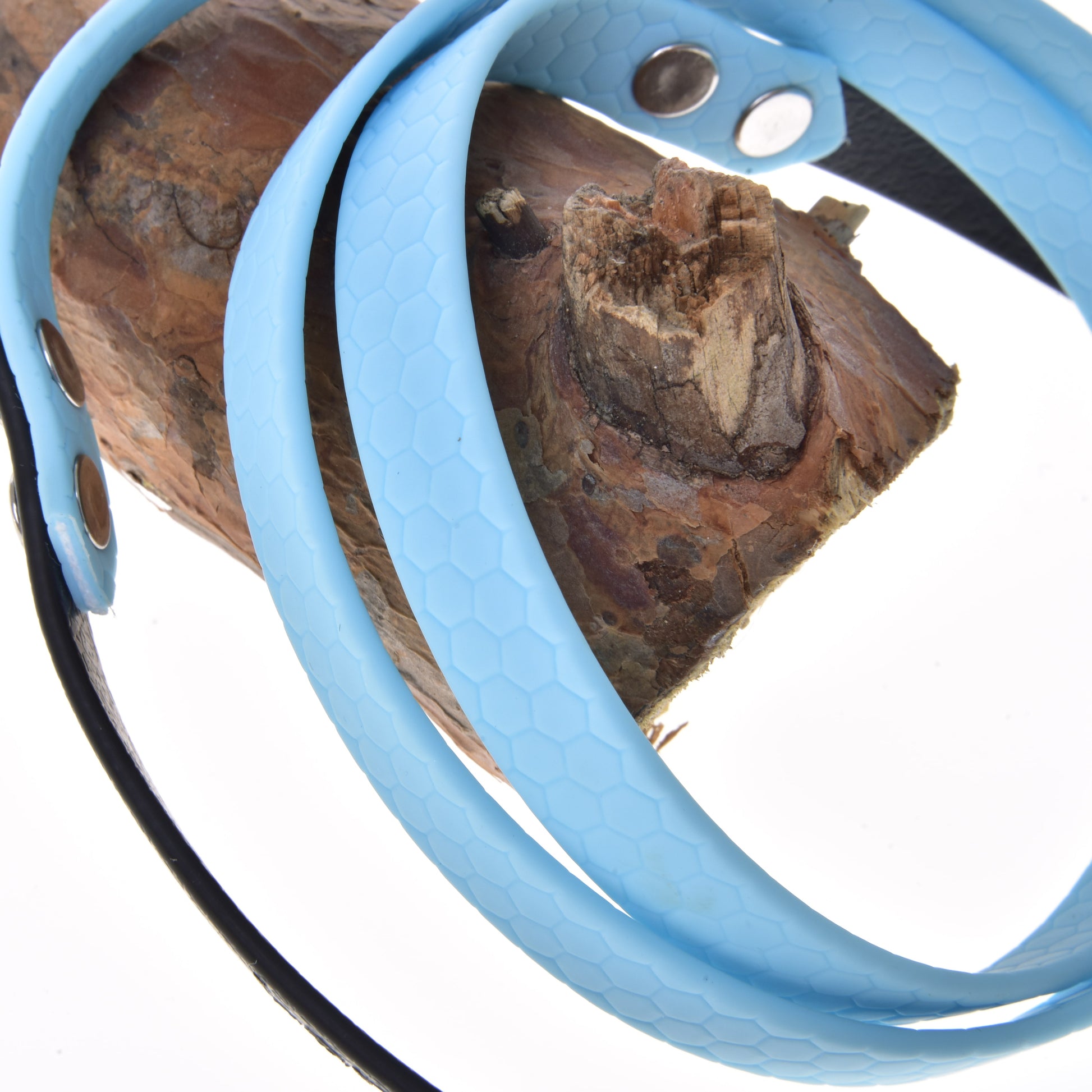 Teugels gerubberd Licht blauw