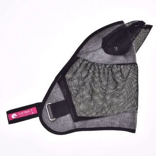 Vliegmasker De Luxe Lichtgrijs