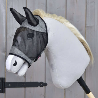 Vliegmasker De Luxe Lichtgrijs