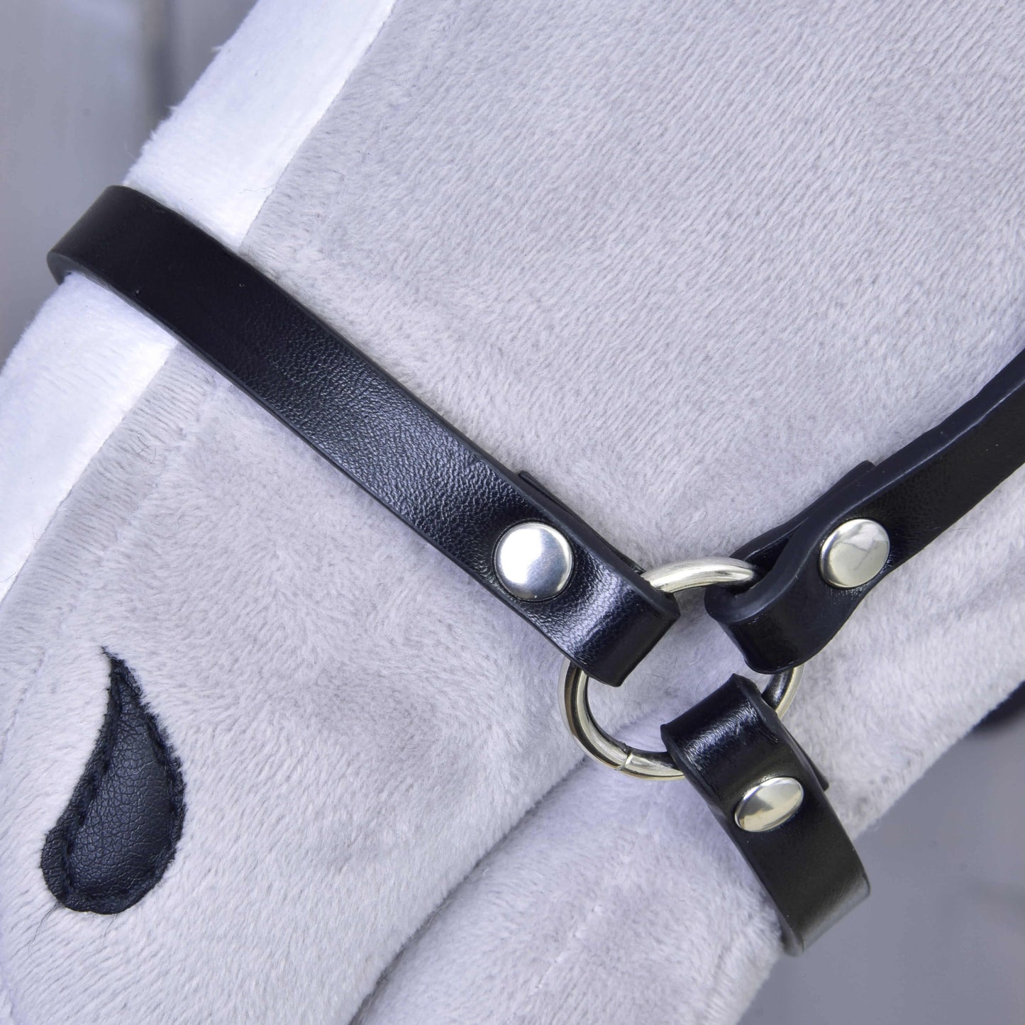 Halter - black leatherette