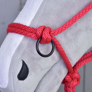 Touw halster rood