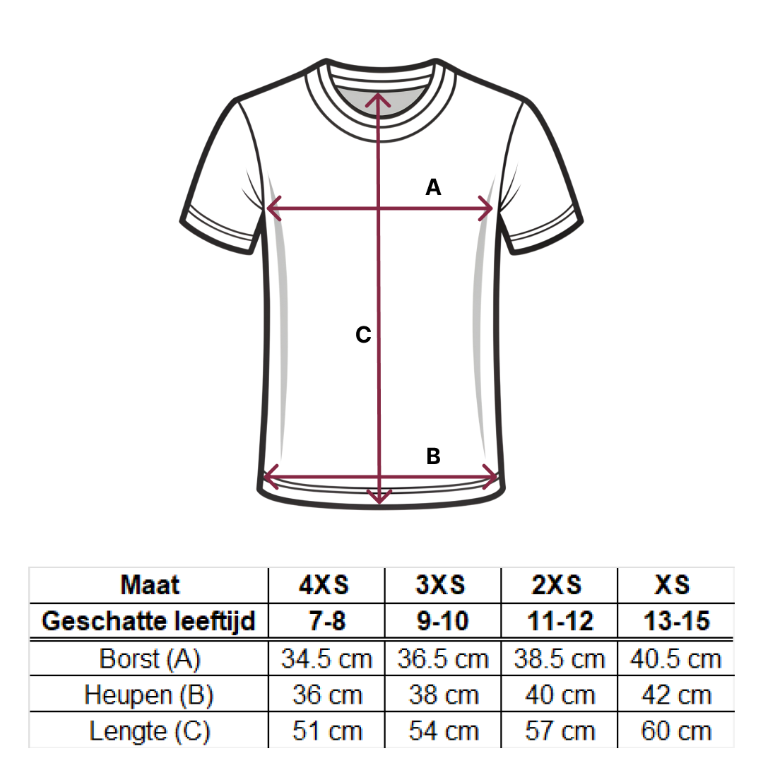 Size guide – Triko Černé – NL