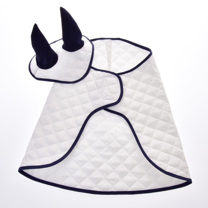 Set Thermo White (Ear Bonnet + Blanket)