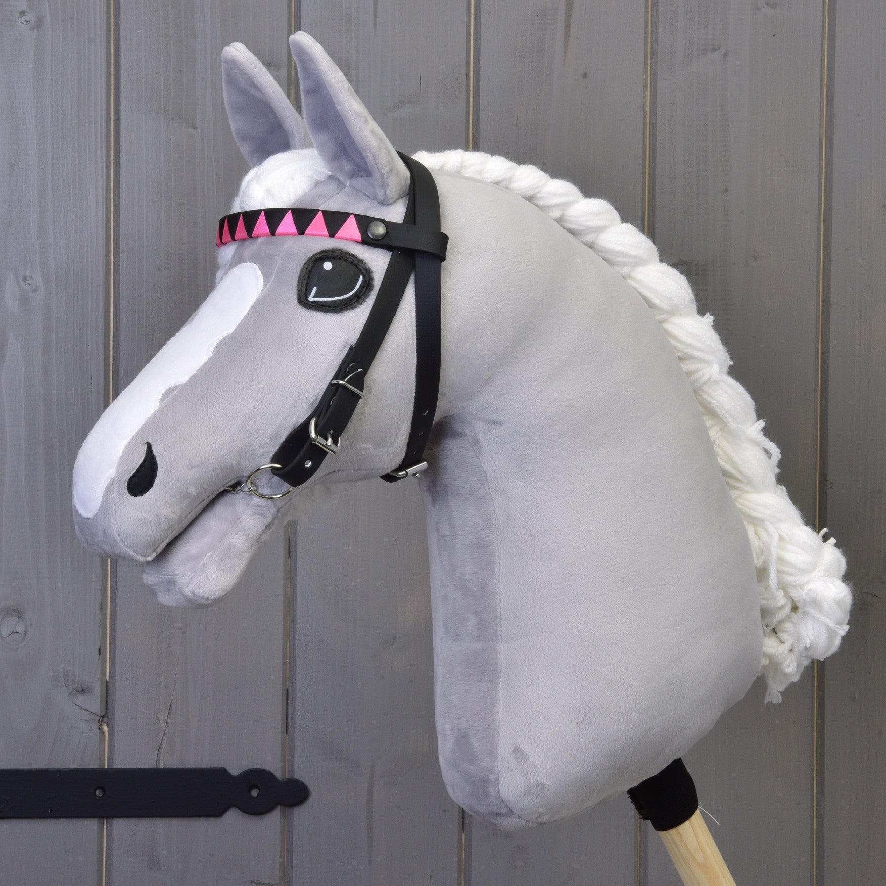 Hoofdstel met 2 Hoofdbanden roze (maat M)