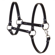 Halter - black leatherette
